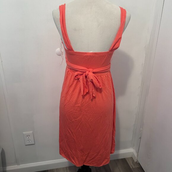 Boston Proper Coral Sleeveless Dress - Picture 3 of 4